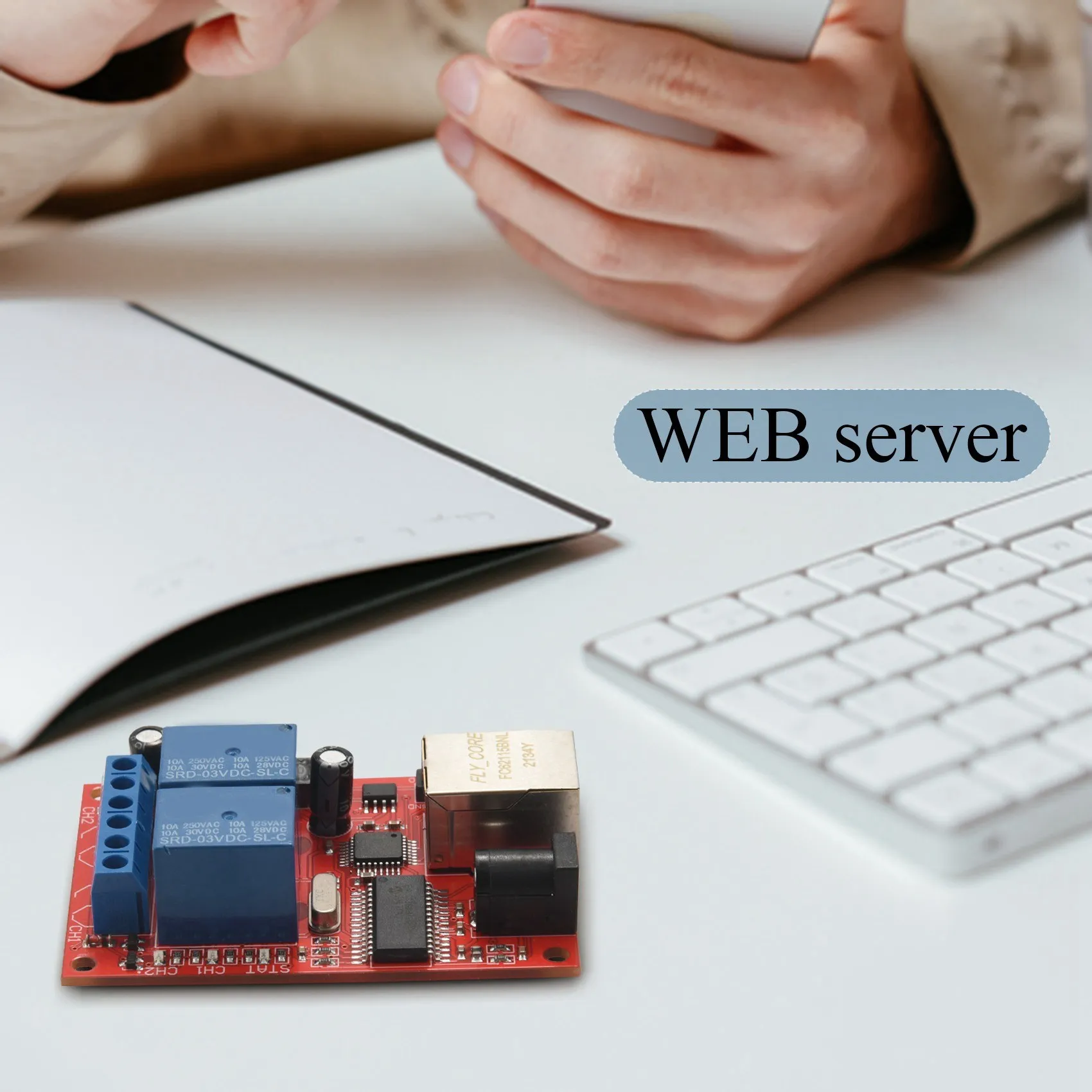 LAN Ethernet 2-сторонняя релейная плата переключатель задержки модуль контроллера UDP
