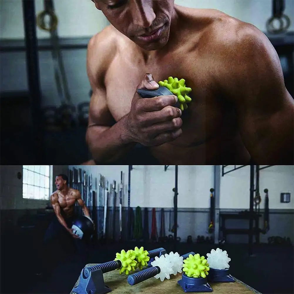 

Портативный акупунктурный Массажный мяч с основанием для расслабления мышц, модный мяч-Роллер, мяч-Ежик для йоги, спорта, фитнеса B H8c7