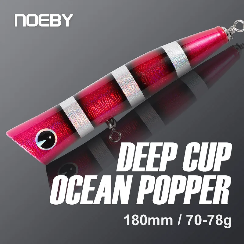 Noeby деревянный Поппер 18 см 70-78 г искусственная жесткая приманка для ловли тунца в