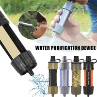 outdoor water filter straw portable camping water purifying kits emergency survival tools lightweight compact hiking equipment