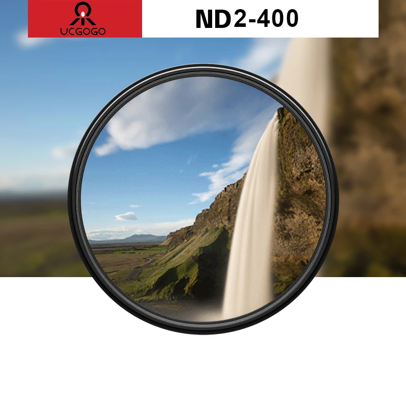 UEGOGO 77 мм фильтр градиентный GND оранжевый CPL/UV/MCUV ND2-400/мягкий фокус черный