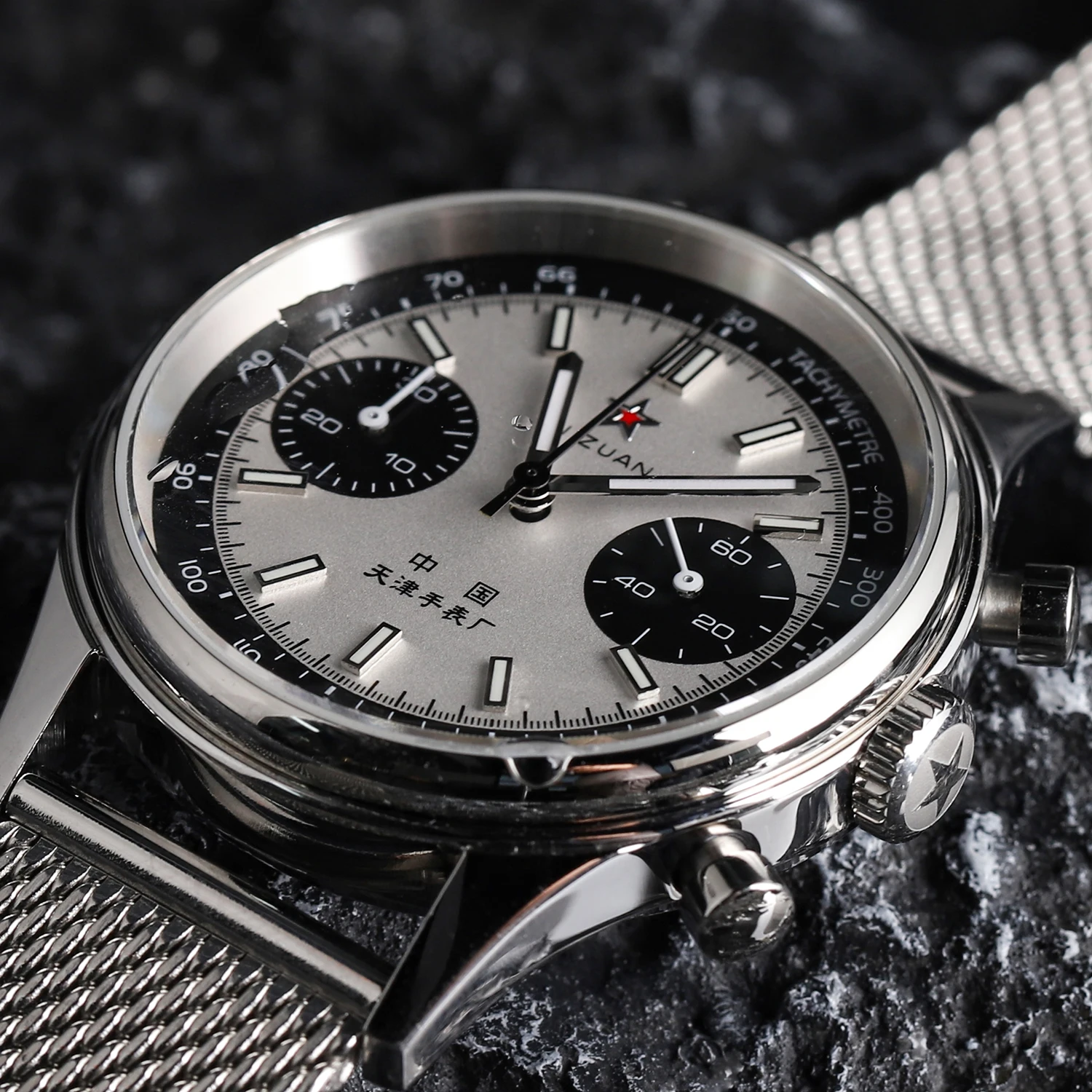 Мужские кварцевые часы с хронографом японские MIYOTA 6S21 мужские светящиеся