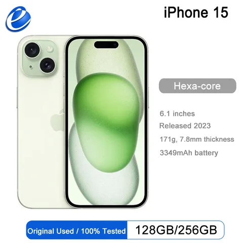 Смартфон Apple iPhone 15, 6/128ГБ, 6/256ГБ, Б/у