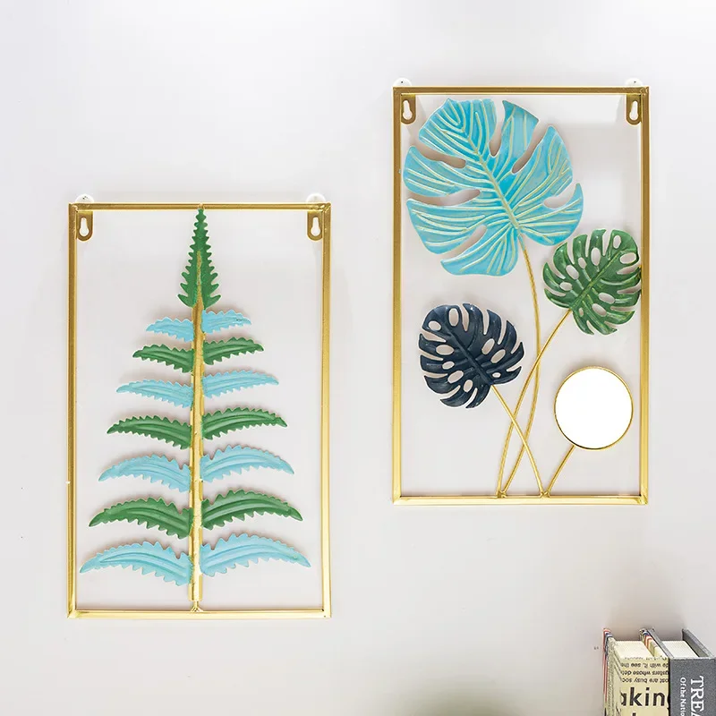 Легкий роскошный лист лотоса железный подвесной домашний фон для гостиной