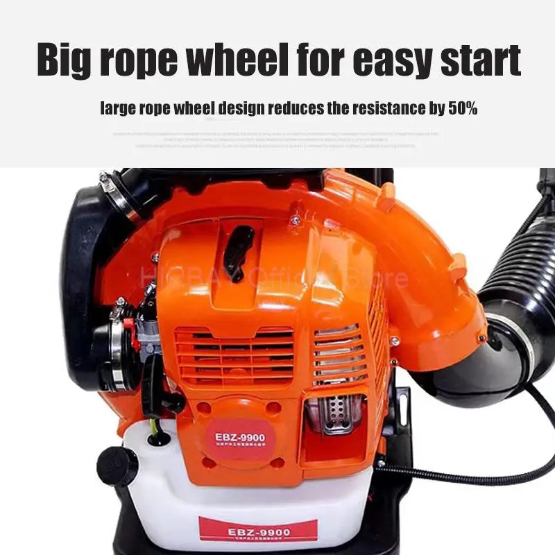 Ebz9900  China Air-cooled Two-stroke Backpack Gasoline Blower 75.6cc Snow Blower Powerful Garden Tools