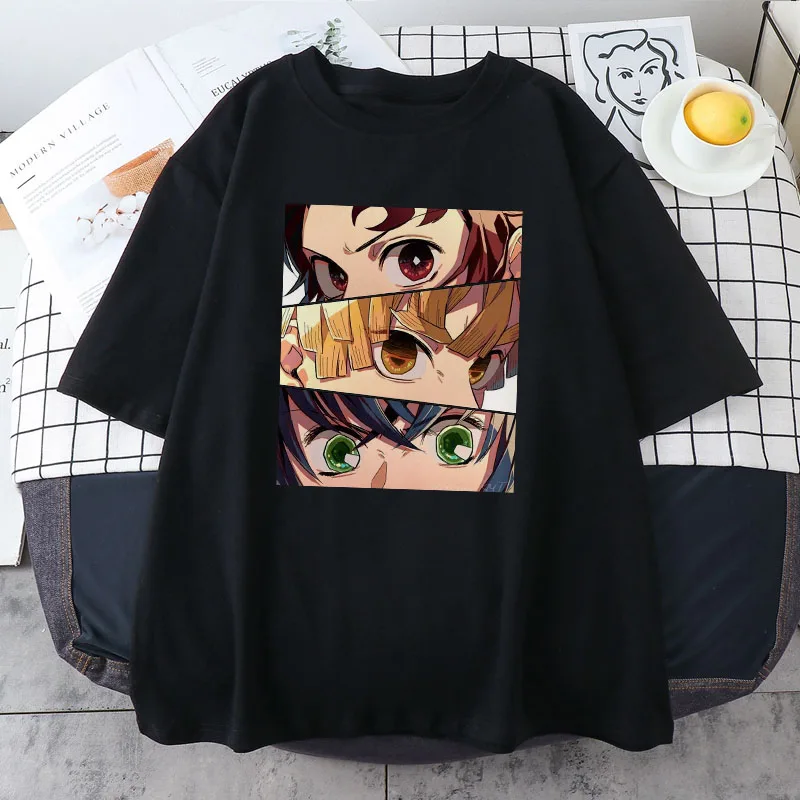 

Anime Women's T-shirt Japanese Cartoon T Shirt Harajuku Y2k Streetwear Tshirts Demon Slayer Tees Kawaii Manga Clothing T-shirts