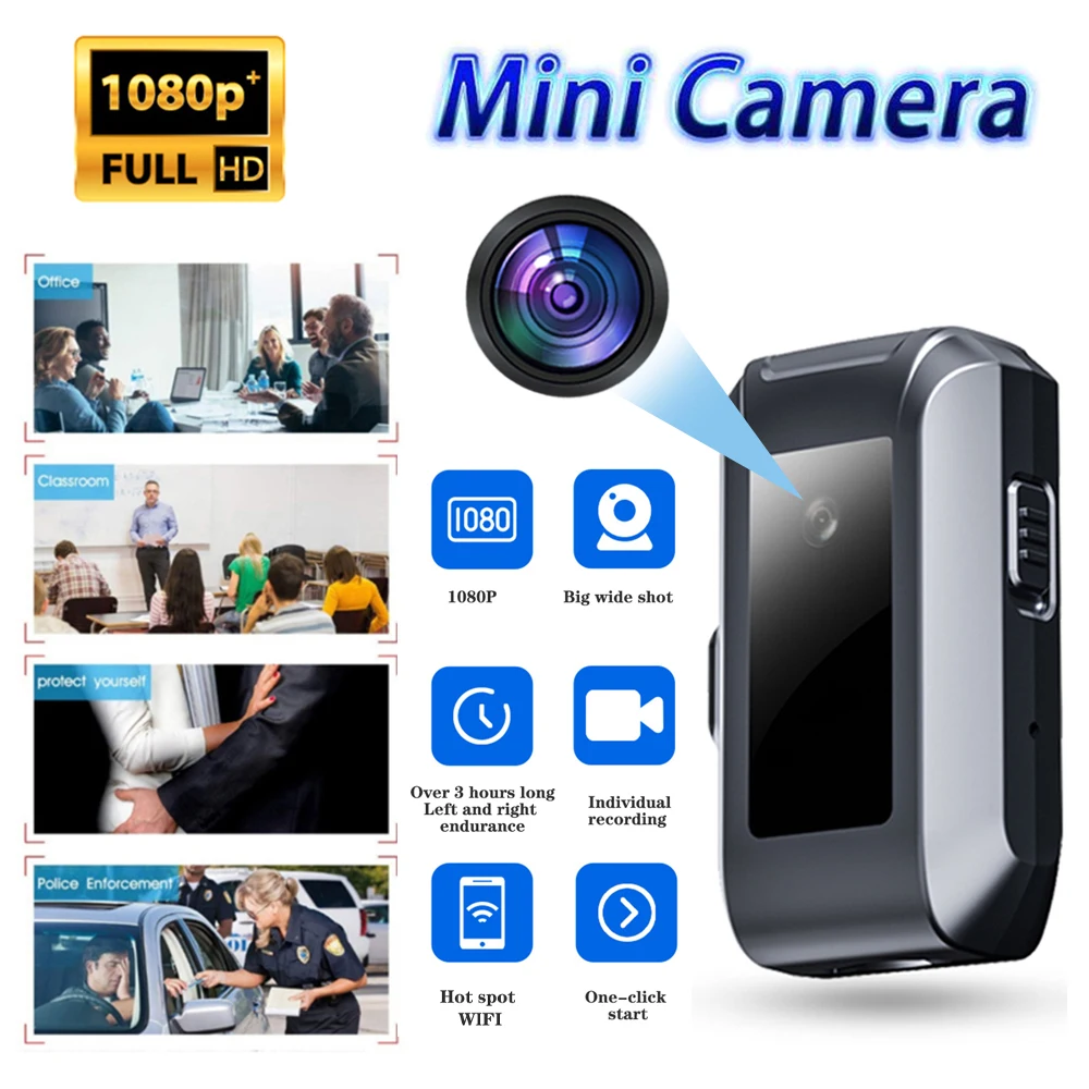 

Mini Wifi Camera 1080P Micro Camcorder HD Night Vision Aerial Sports Anti Shaking Smart DV Voice Cam Expert Outdoor Recorder