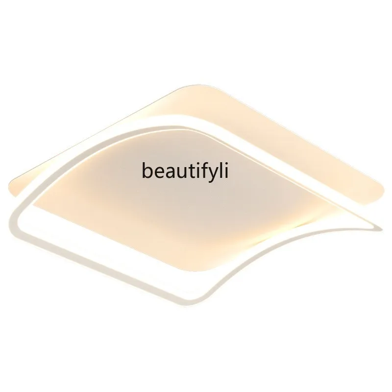 

LBX Modern Minimalist Room Light LED Ceiling Light Nordic Personalized Creative Square Geometric Master Bedroom Light
