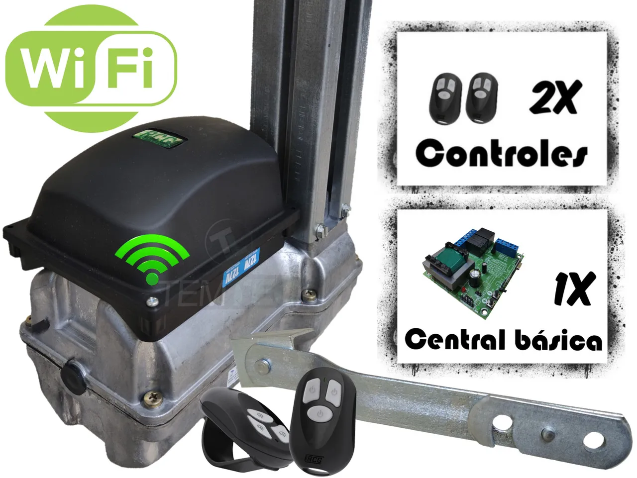 

MOTOR BASCULANT GATE RCG TAG WIFI 300Kg SMART 127V or 220V + 2 CONTROLS