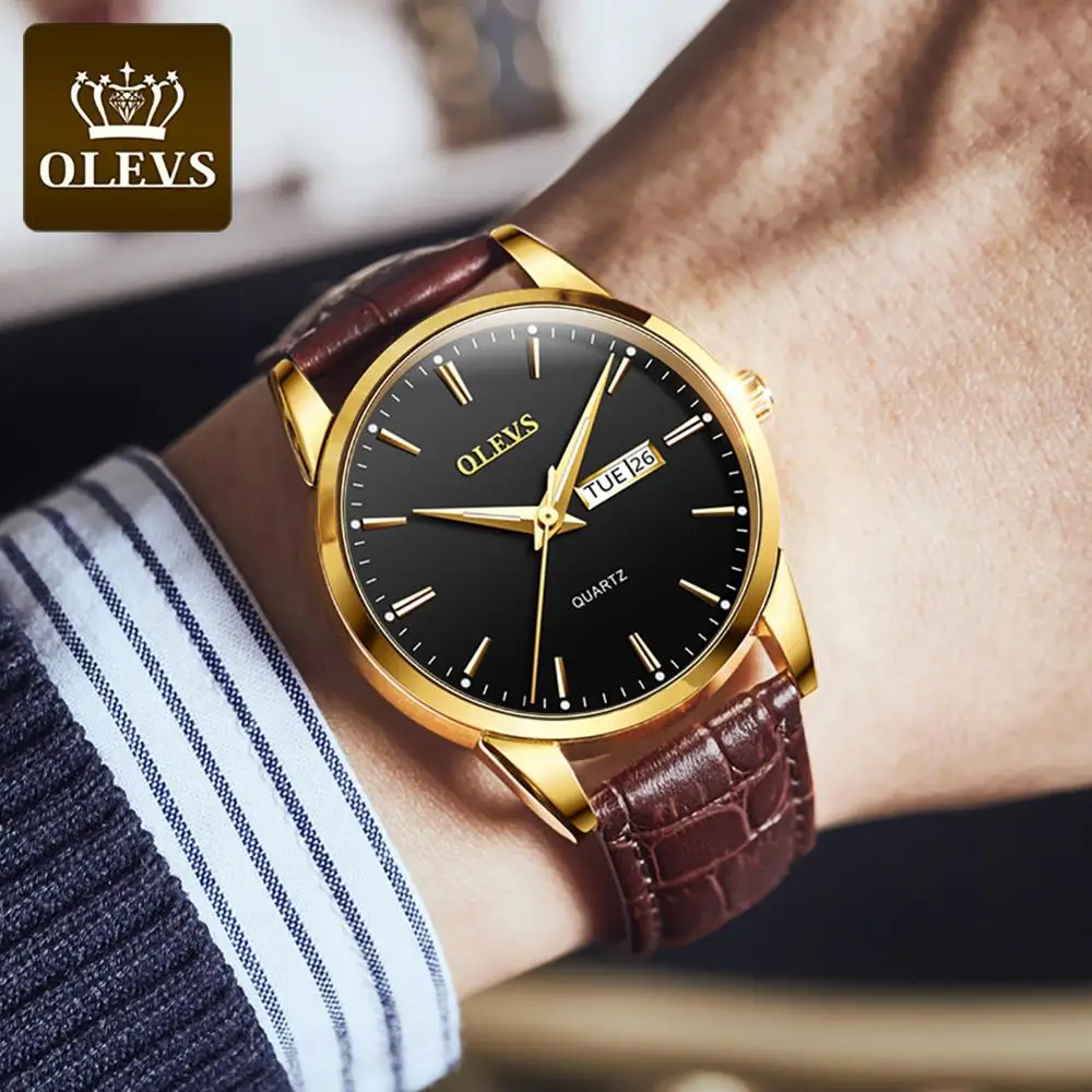 Новинка 2022 Брендовые мужские классические деловые Кварцевые водонепроницаемые