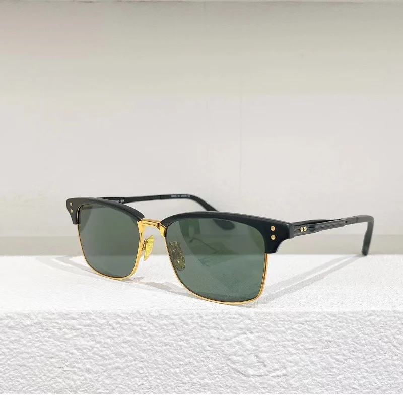 

DITA DTX-132 STATESMAN-SIX Fashion Dark Green Lenses Men Sun Glasses Special Design Retro Luxury Polaroid Women Couple Eyewear