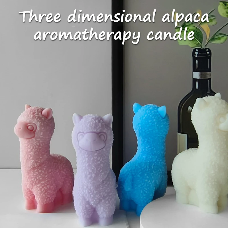 Форма Для Свечей В Форме Альпаки Креативная DIY Ароматерапия Маленькое Украшение