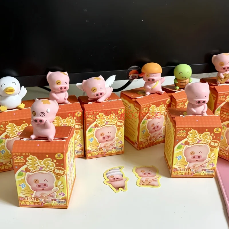 Фото Коллекционная мини-фигурка Mcdull Blind Box: милый мультяшный зверек, украшение для дома, модная игрушка, декор для приборной панели автомобиля, подарок для водителей №5