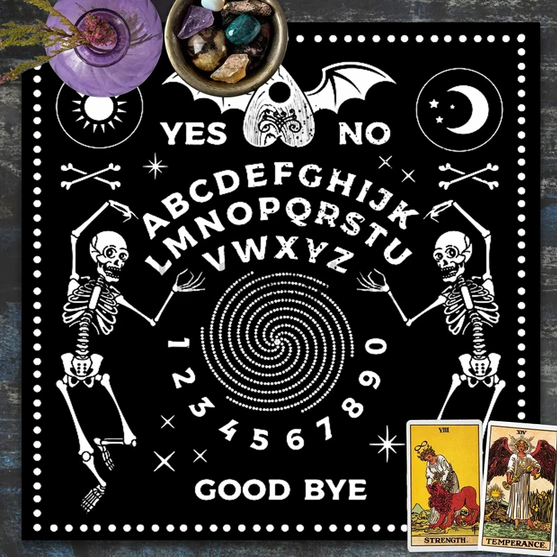 

Altar Tarot Card Cloth Divination Astrology Tarot Deck Game Decoration Skull Sun Moon Tarot Table Cloth Altar Cloth