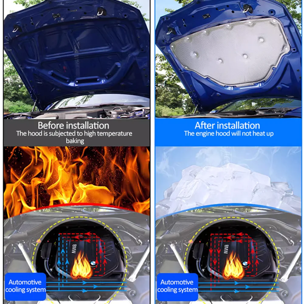 Для Honda Civic 10-го поколения FC FK 2016 ~ 2021 2017 автомобильный капот изоляционная накладка