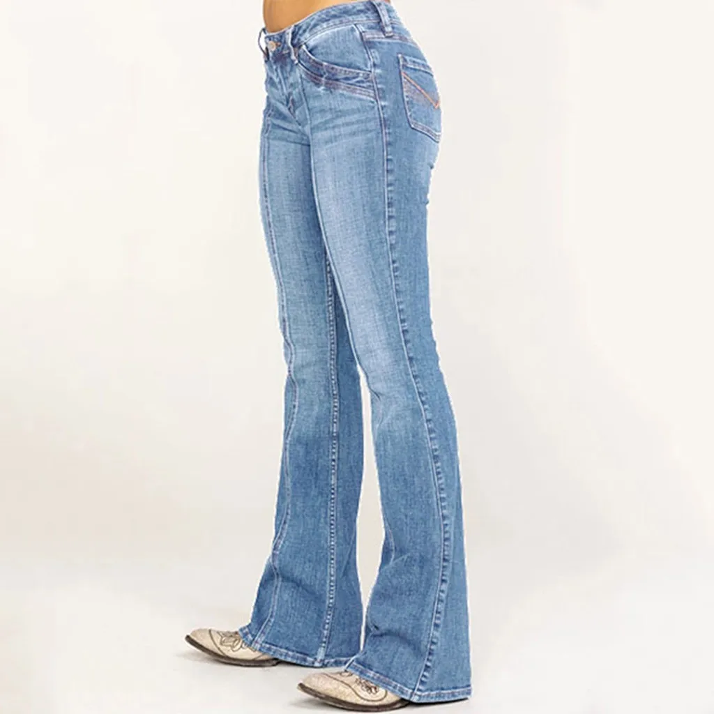 

Women's Slimming Horseshoe Pants, Slightly Flared Jeans Spring And Autumn Design Sense Niche High Waist Street Ins Fashion