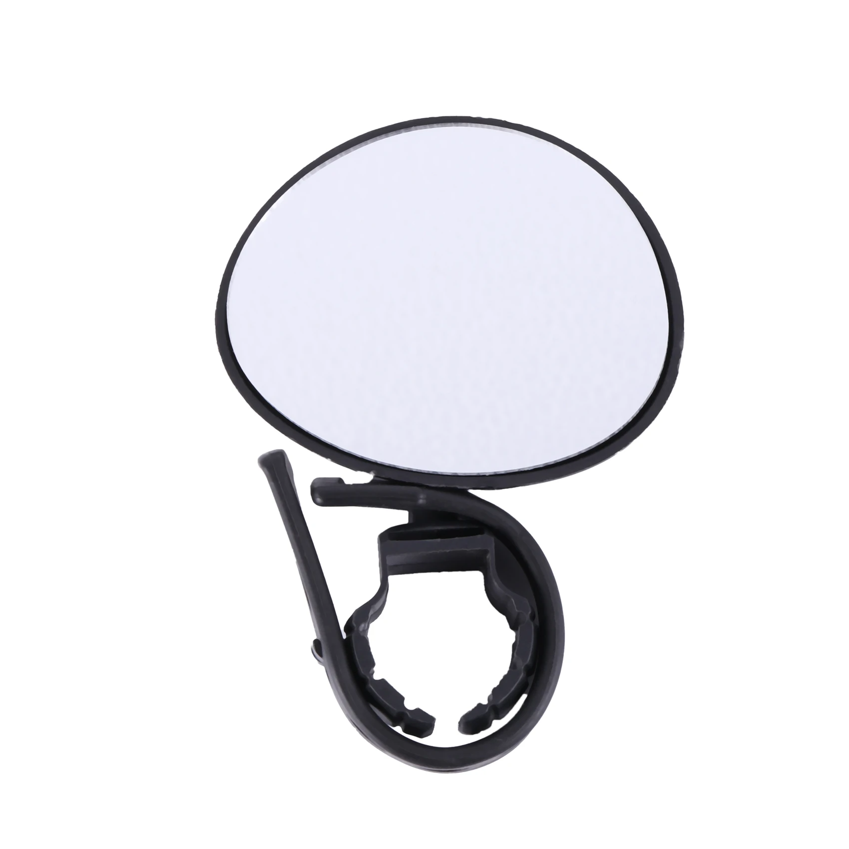 

Handlebar mount for rear view mirror / reflective safety convex mirror for MTB and bicycles, Black