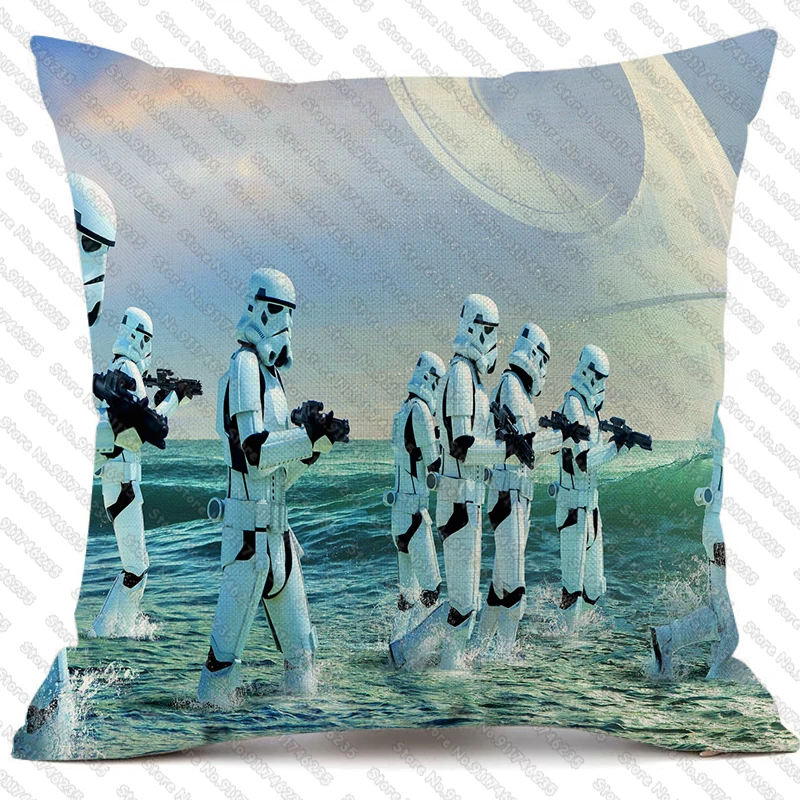 

Disney Star Wars Hot Sale Cushion Cover Home Pillow Jedi Knight Cover Sofa Decor Linen Pillow Case Gift Funda Cojin 45*45cm