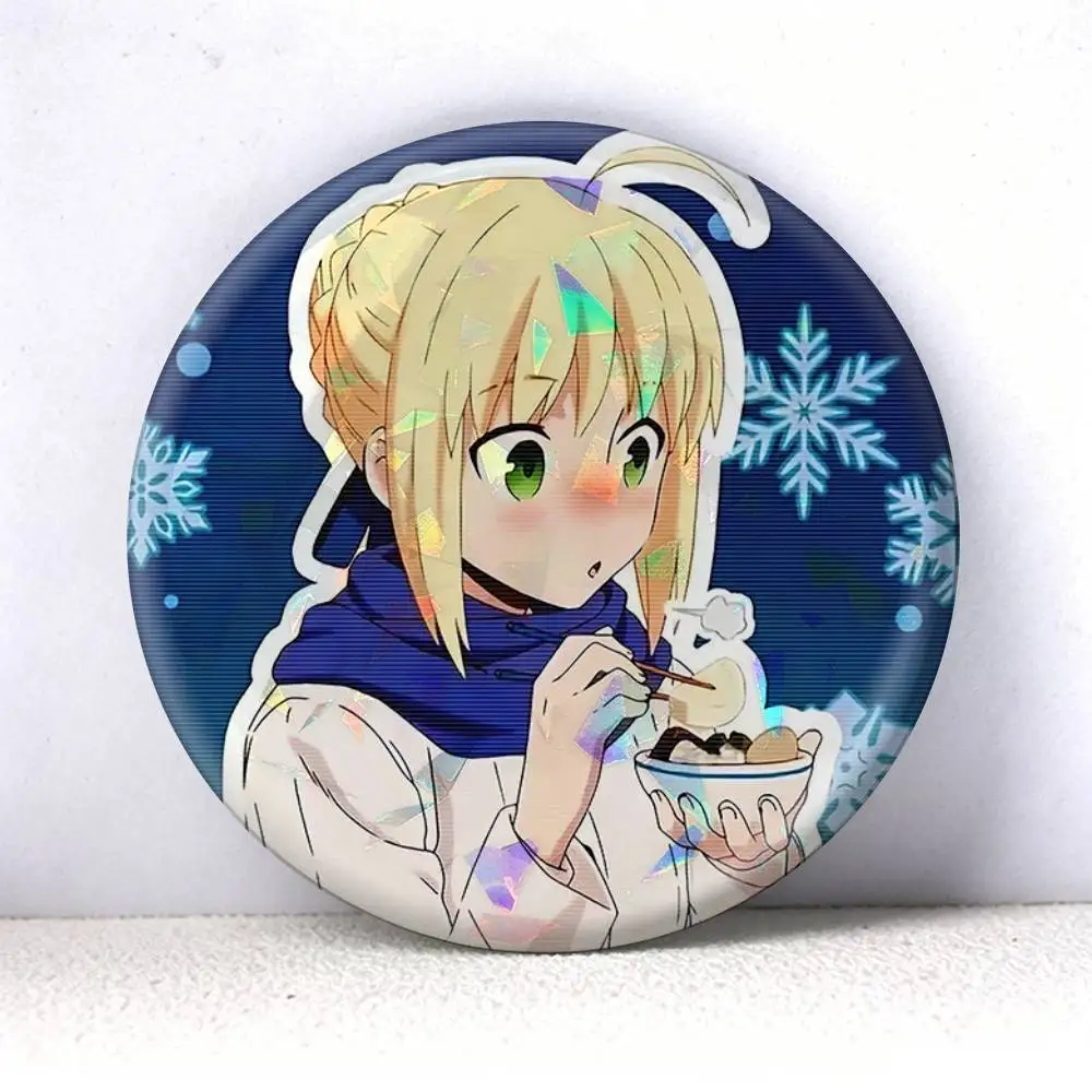 Значки-броши Artoria Pendragon Saber Fate Stay Night FGO 75мм 44мм 25мм для рюкзаков и головных уборов (art.: 3920db91a9c7e) - 3920db91a9c7e