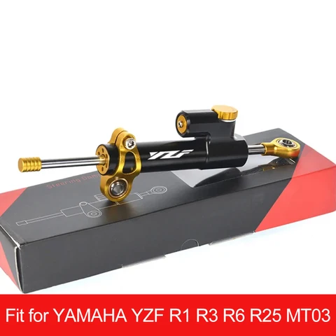 Для YAMAHA YZF R1 R3 R6 R25 MT03 MT25 2005-2016 2006 2007 2008 2014 2015 мотоциклетный демпфер рулевого управления стабилизирующим управлением безопасности
