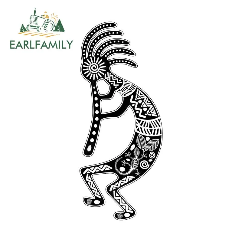 

EARLFAMILY 13 см x 6,2 см для Kokopelli автомобильные аксессуары наклейки кондиционер наклейка устойчивый к царапинам водонепроницаемый бампер багажник Декор