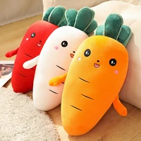 new cartoon smile carrot plush toy cute simulation vegetable carrot pillow dolls stuffed soft toys for children gift