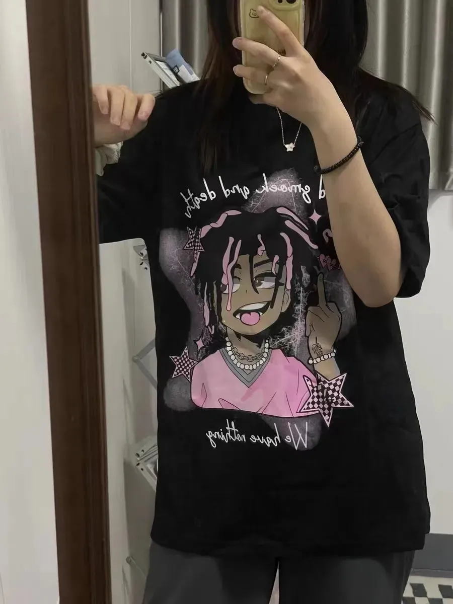 Футболка Мужская/женская оверсайз с коротким рукавом из 100% хлопка