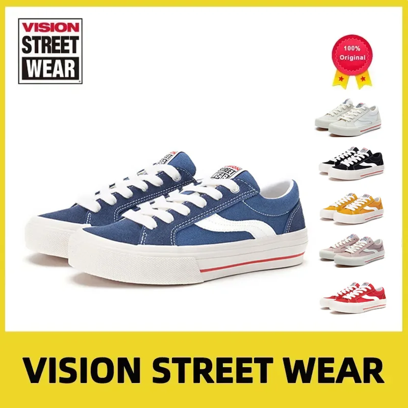 

Original VISION STREET WEAR Odd Astley Pro Classic Vintage Suede Canvas Shoes Low Top Casual Sports Skateboarding Fashion Men's