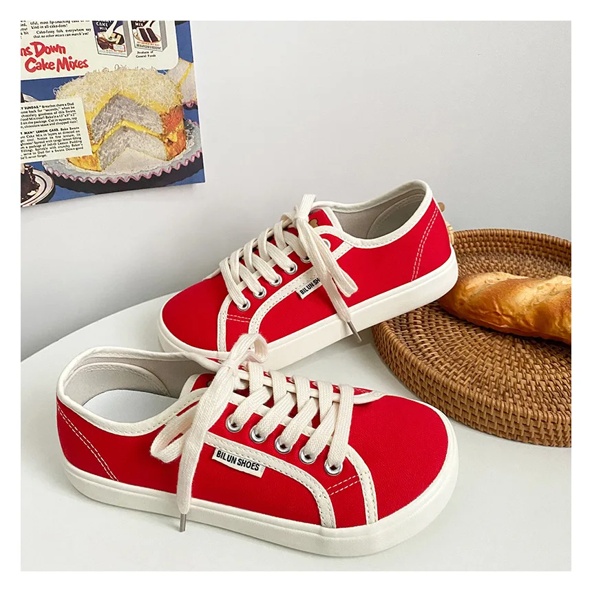 High Quality Canvas Shoes Low Top Women Girls Walking Shoes Wide Toe Trainers Casual  Shoes Girls Sneakers Girls Canvas Shoes