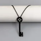 Ожерелье с коралиной, 1 шт., брелок, призрачная мать, скелет, черная пуговица, подвеска в форме сердца, ювелирные изделия, подарки, реквизит для косплея на Хэллоуин