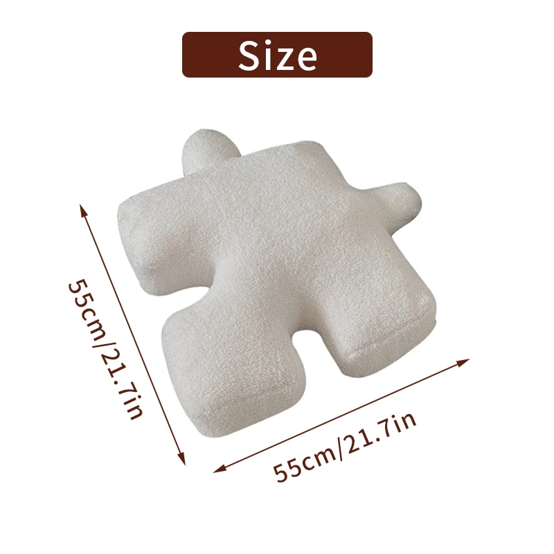Creative Puzzle Shaped Pillow Seat Cushion for Living Room Sofa Throw Pillows Stuffed Plush Toy Crawling Mat Home Decoration 쿠션 |