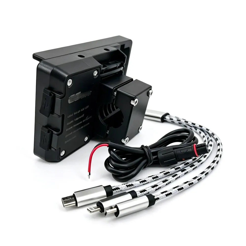 Фото Совместим с QJMOTO SRT700S SRT700SX SRT700 S SRT 700 SX: кронштейн для GPS-навигатора и держатель для телефона. №3
