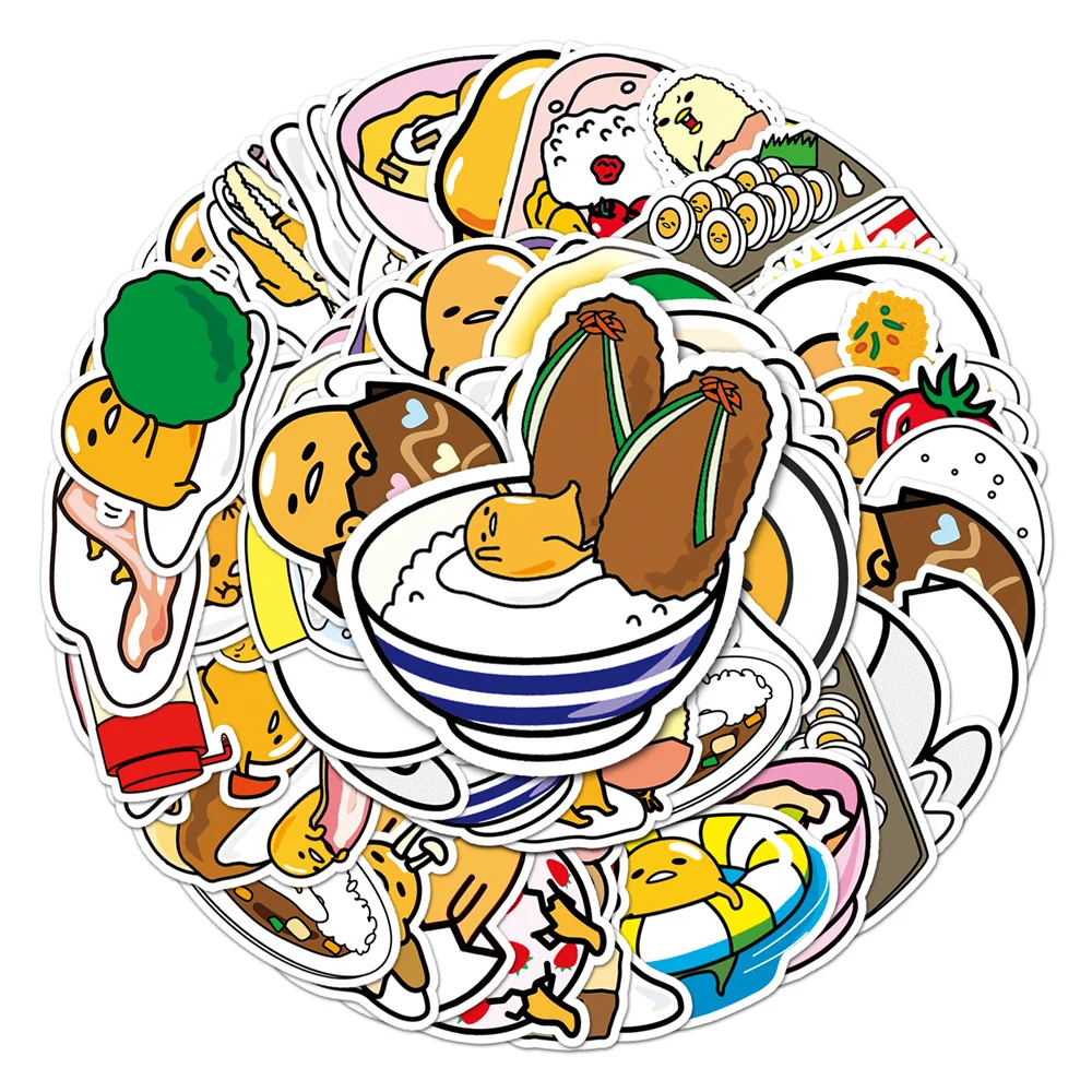 

10/30/50PCS Cartoon Cute Lazy Egg Series Stickers for Luggage Laptop IPad Phone Case Gift Journal Waterproof Sticker Wholesale