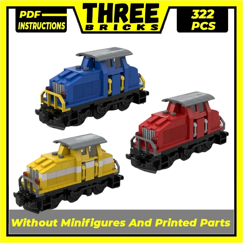 Модель городского поезда Moc Строительные кирпичи DHG 500 C конструкторные модульные