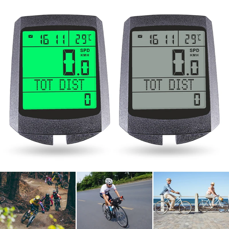 

Водонепроницаемый компьютер для горного велосипеда, беспроводной светящийся спидометр для езды на велосипеде, дорожный велосипед, одометр...