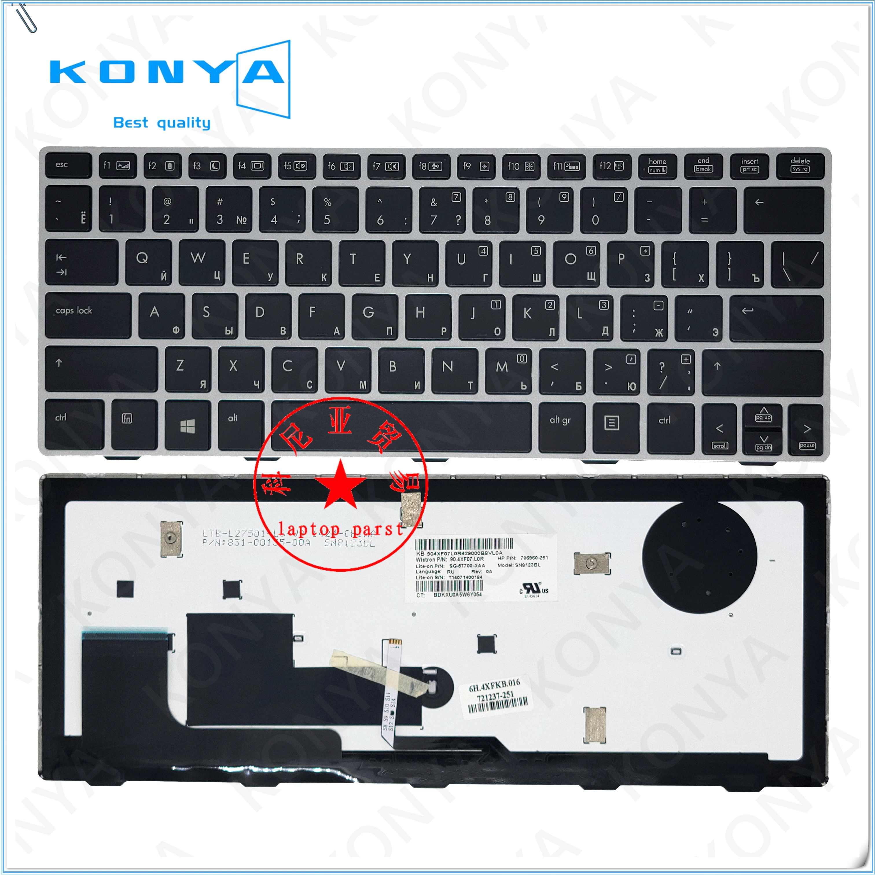 

New Original For HP EliteBook Revolve 810 G1 G2 Laptop Built-in Backlit Keyboard 706960-041 061 071 091 141 211 251 261 A41 BA1