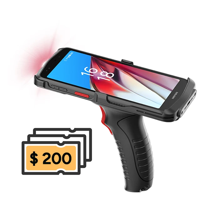 Фото MEFERI ME61 6-футовый промышленный 2D-считыватель кодов КПК Android 13 Сборщик данных AER КПК Сканер штрих-кода Прочный портативный КПК с GPS NFC №1