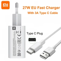 original xiaomi fast charger 27w eu qc4 0 quick charge type c cable for mi 11 10 9 note10 lite poco f2 x3 redmi note 9 s k40 pro