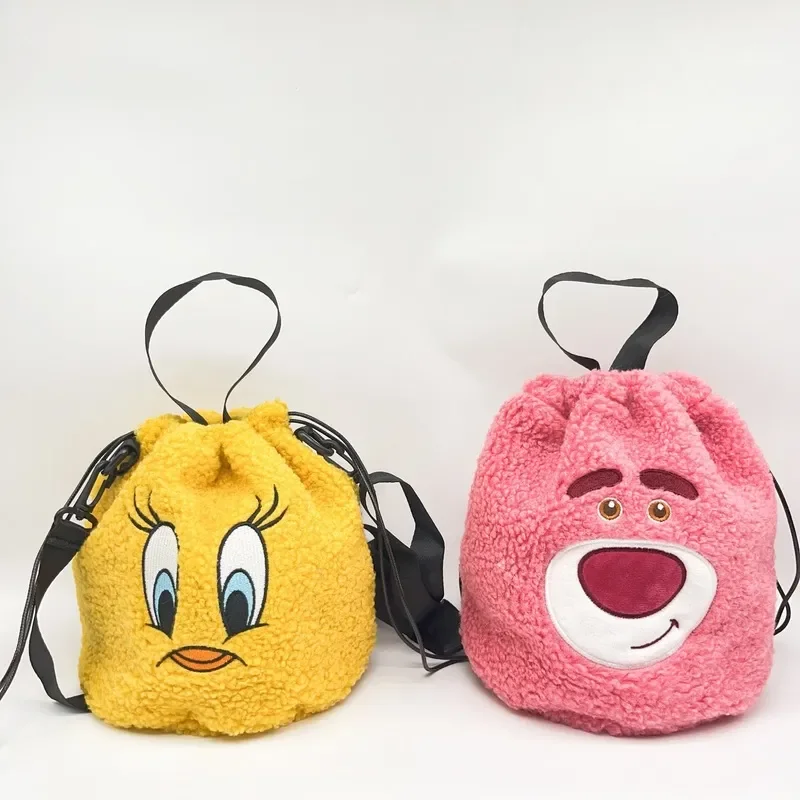 

Disney'S New Donald Duck Plush Toy Strawberry Bear One Shoulder Crossbody Bag Clamping Doll Machine Girl Gifts To Best Friend