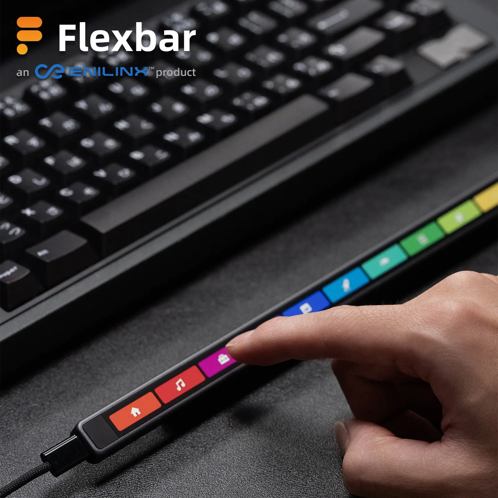 Фото Программируемая сенсорная панель Enilinx Flexbar – универсальное устройство для Adobe, игр и повышения продуктивности с сенсорным экраном №5