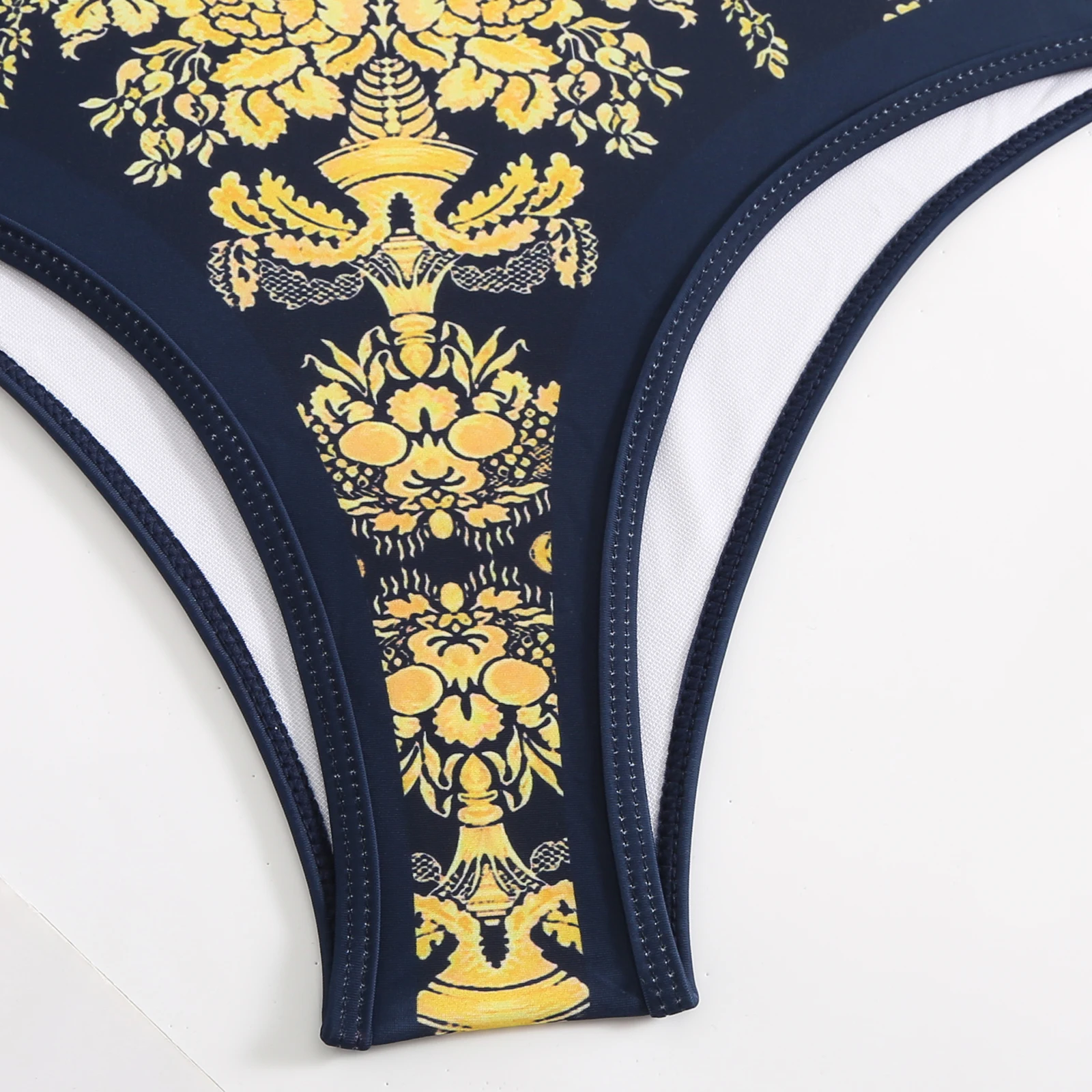 Роскошный Цельный купальник женская накидка черный с принтом новинка 2024