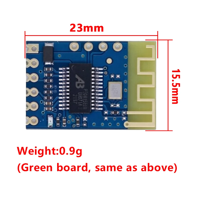Фото Мини-аудиомодуль Bluetooth JDY-62A, двухканальный, с выходом высокого/низкого уровня, антенной на печатной плате, функцией автоматического перехода в спящий режим, совместимый с Arduino и iOS №2