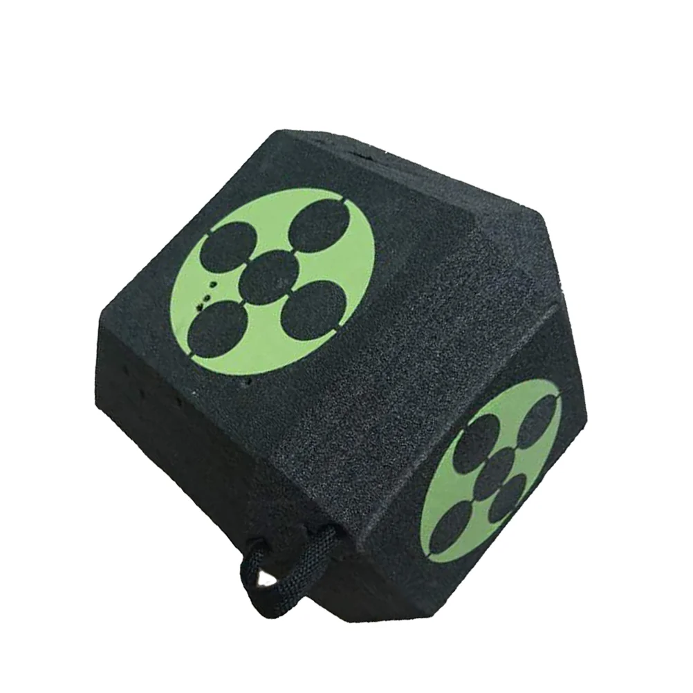 

1pc 18 Sides 3D Target Cube XPE Target with A Large Size Training Accessories (Black)