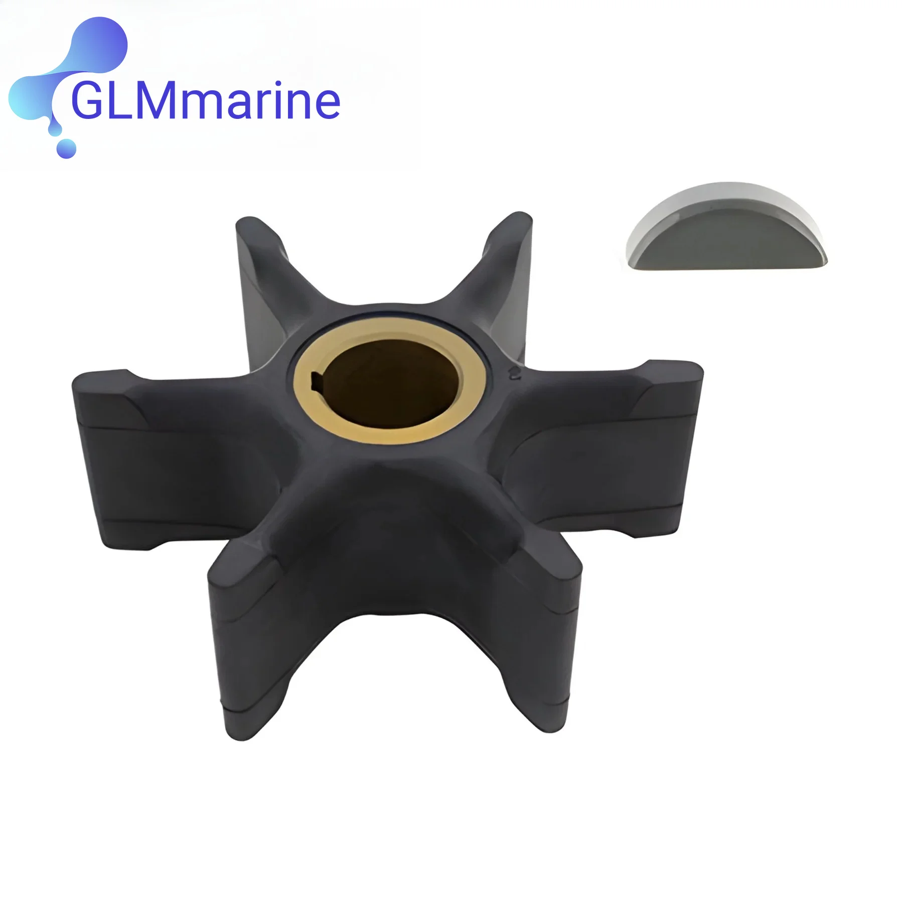Фото Рабочее колесо водяного насоса 385072 с шпонкой для Johnson Evinrude OMC 85HP 100HP 115HP 125HP 777832 383334 384799 18-3044 №1