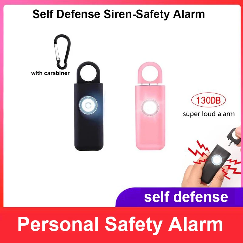 

Self Defense Siren Safety Alarm 130dB for Women Keychain with SOS LED Light Personal Alarms Personal Security Keychain Alarm