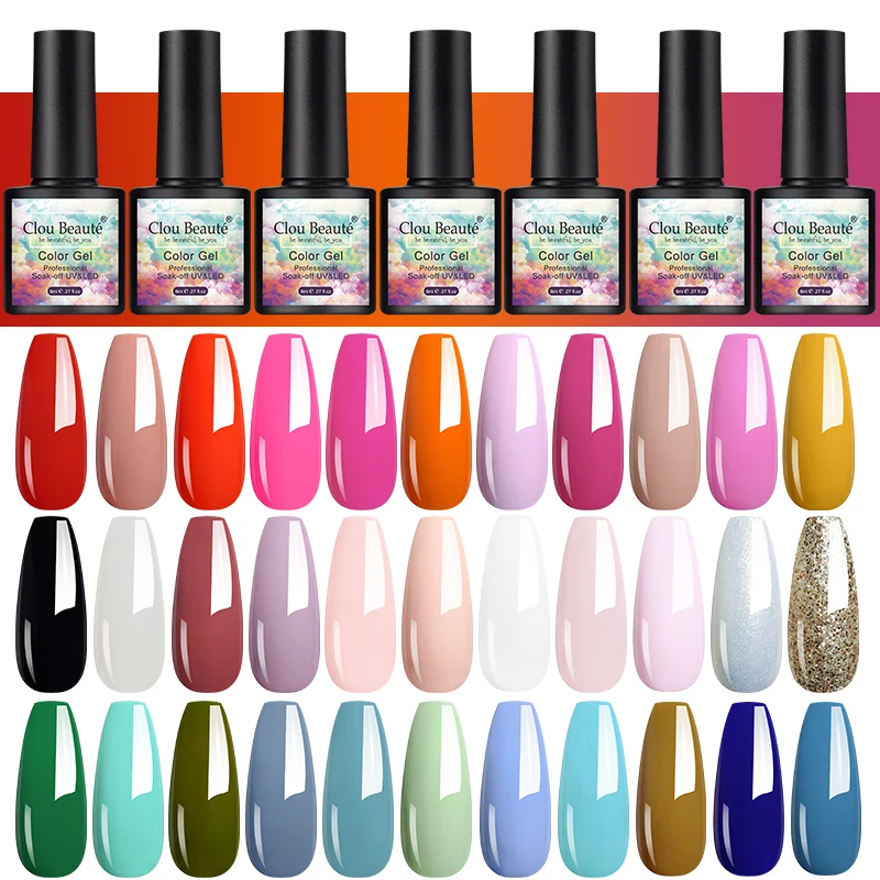 Clou Beaute 8ml Gel Nail Polish Gel Varnish Vernis Semi Permanant UV Gel Ongle Soak Off Nail Art Gel Varnish Manicure Nail Glue Clou Beaute 8ml Gel Nail Polish Gel Varnish Vernis Semi Permanant UV Gel Ongle Soak Off Nail Art Gel Varnish Manicure Nail Glue
