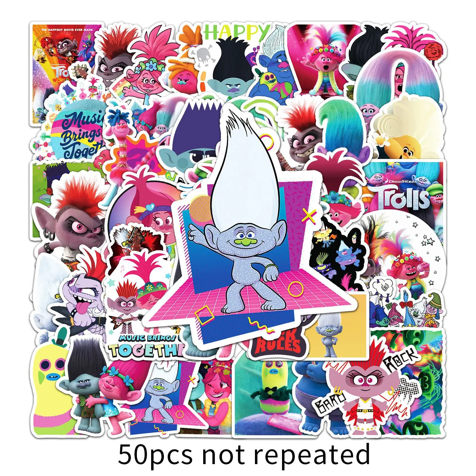 50 шт. водонепроницаемые наклейки для детей |