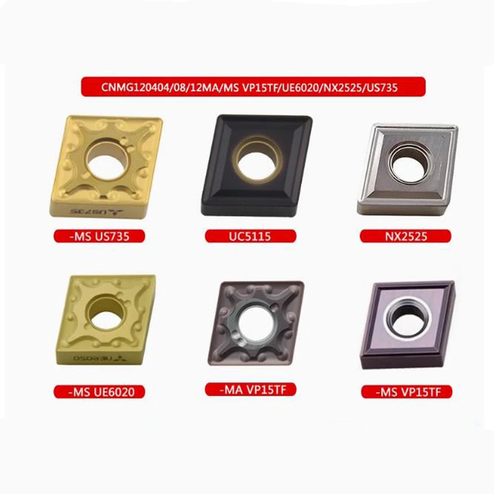 Резак по металлу из натурального твердого сплава CNMG 120412 -MA VP15TF Твердосплавные