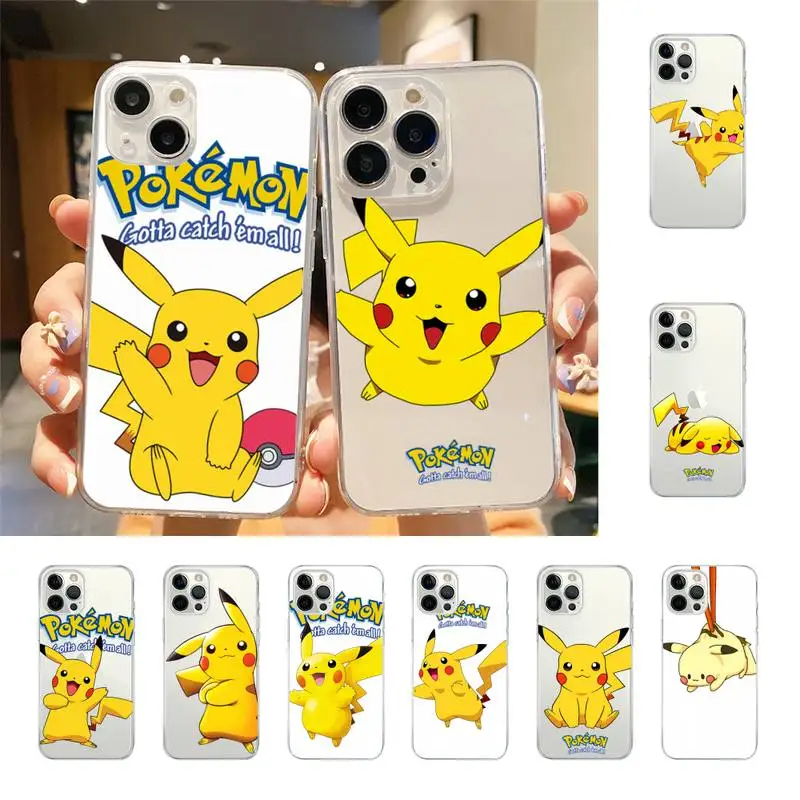 

Cute Pokemon Pikachu Phone Case For Iphone 7 8 Plus X Xr Xs 11 12 13 Se2020 Mini Mobile Iphones 14 Pro Max Case