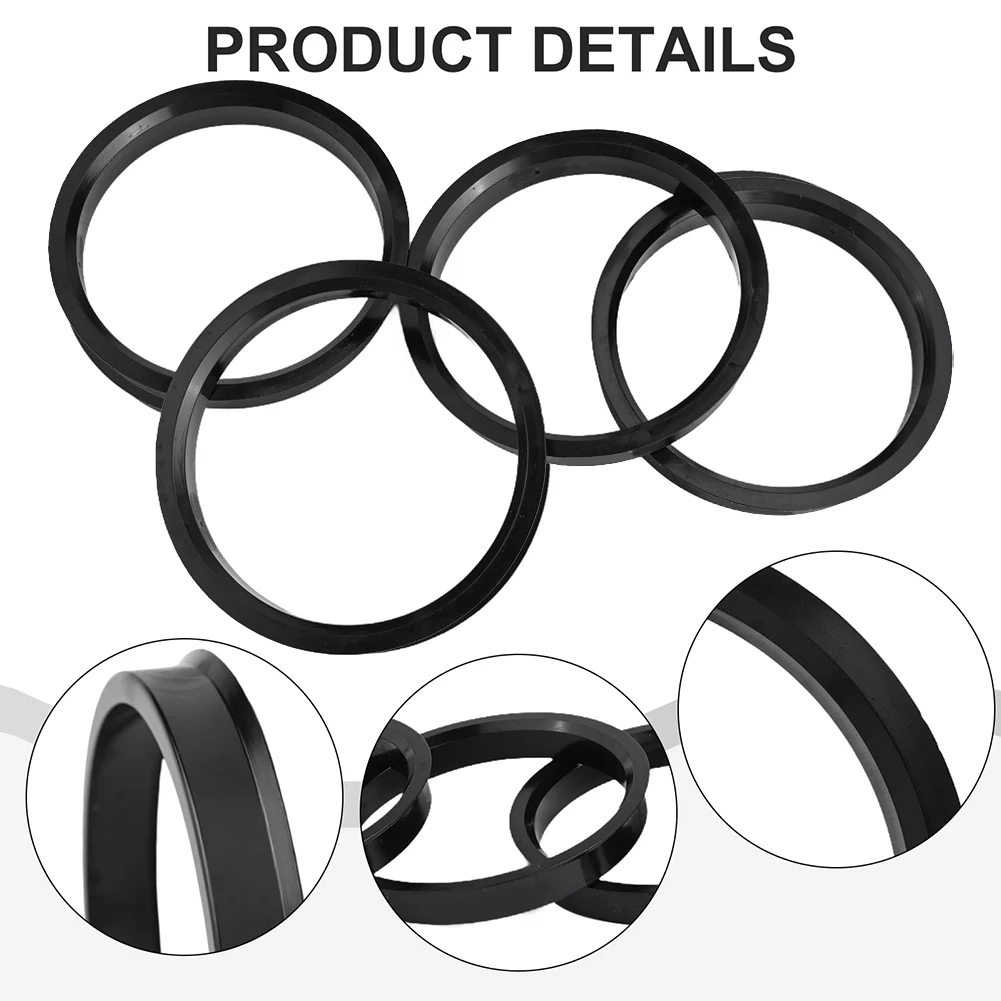 Центрирующие кольца для ступицы T5 центрирующие черного цвета беспроблемная